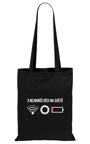 Látková taška Tři nejhorší věci na světě