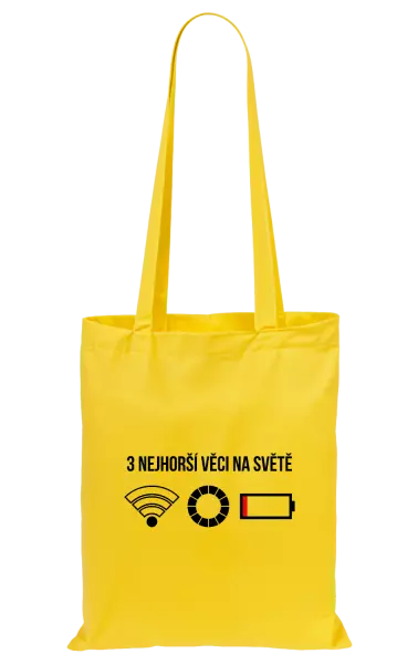 Látková taška Tři nejhorší věci na světě