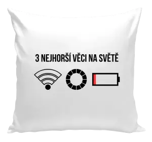 Polštář Tři nejhorší věci na světě