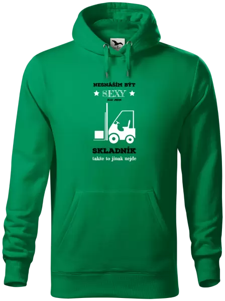 Pánská mikina Nesnáším být sexy, ale jsem skladník