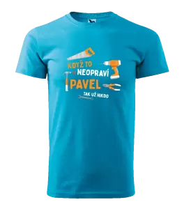 Pánské tričko Malfini Basic Když to neopraví jméno, tak už nikdo