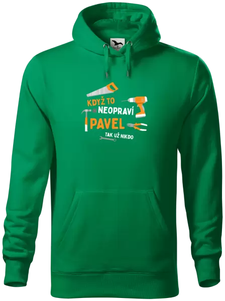 Pánská mikina Když to neopraví jméno, tak už nikdo