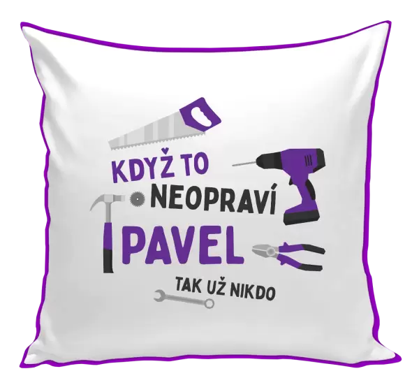 Polštář Když to neopraví jméno, tak už nikdo