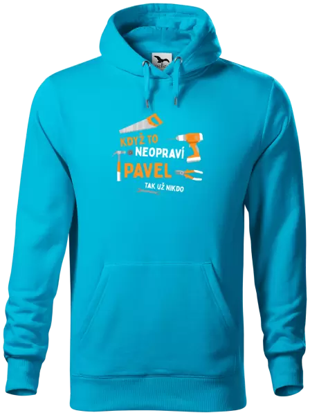 Pánská mikina Když to neopraví jméno, tak už nikdo