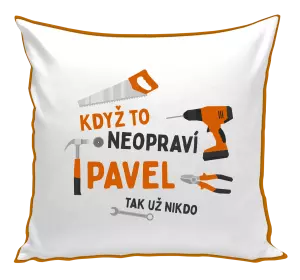 Polštář Když to neopraví jméno, tak už nikdo