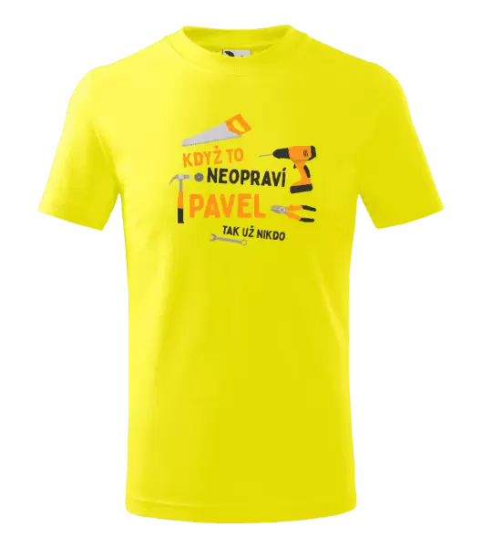 Dětské tričko Když to neopraví jméno, tak už nikdo