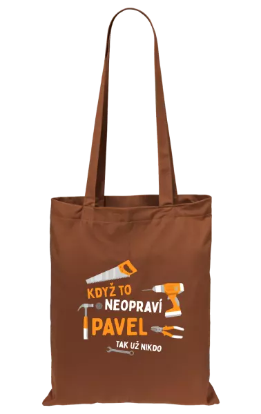 Látková taška Když to neopraví jméno, tak už nikdo