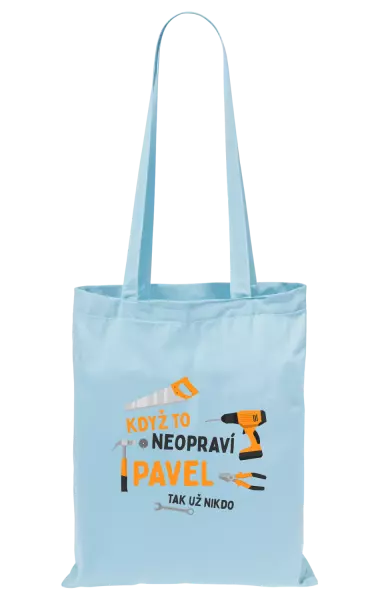 Látková taška Když to neopraví jméno, tak už nikdo