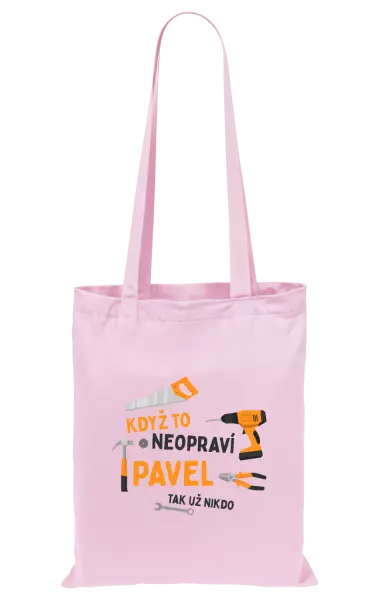 Látková taška Když to neopraví jméno, tak už nikdo