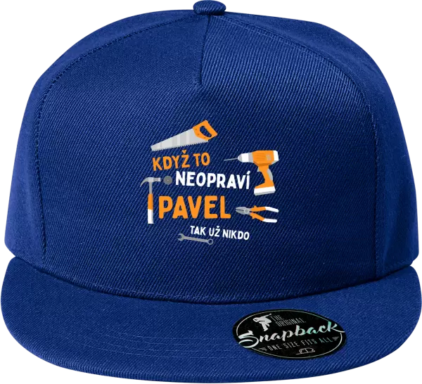 Snapback kšiltovka Když to neopraví jméno, tak už nikdo