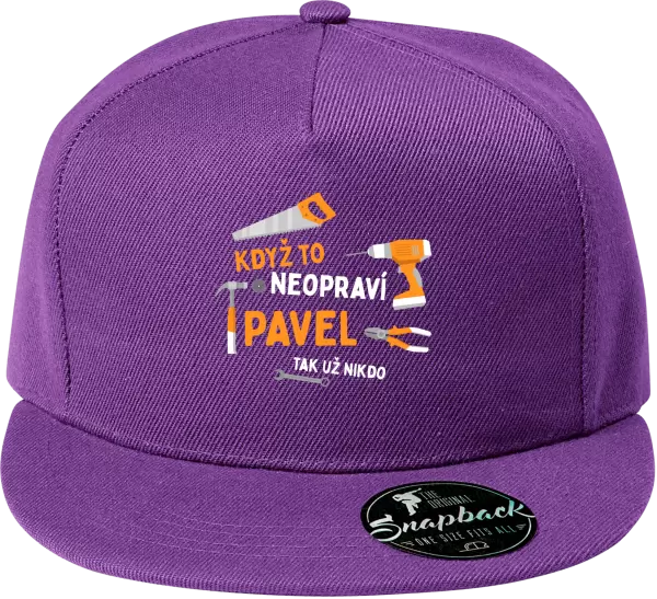 Snapback kšiltovka Když to neopraví jméno, tak už nikdo