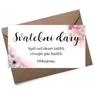 Plexi kartička dary BARBORA