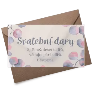 Plexi kartička dary DARA