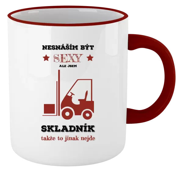 Hrnek Nesnáším být sexy, ale jsem skladník