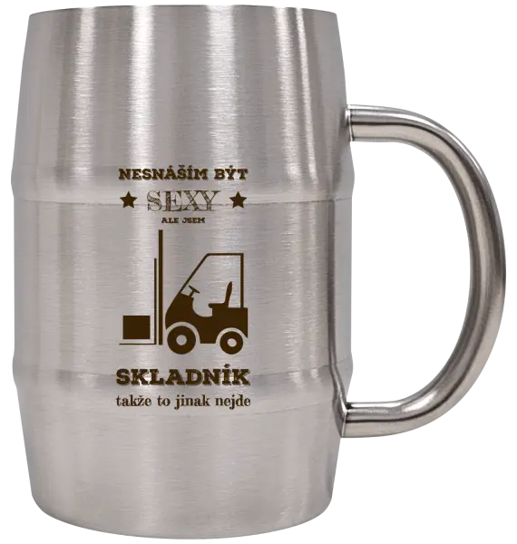 Nerezový chladicí půllitr Nesnáším být sexy, ale jsem skladník