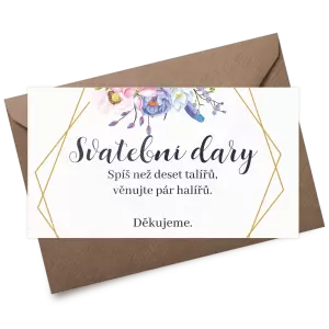 Plexi kartička dary JITKA