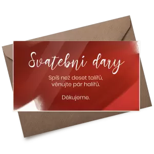 Plexi kartička dary KATARINA