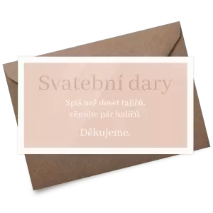 Plexi kartička dary LADA