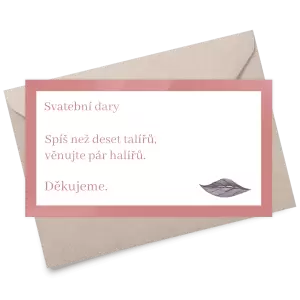 Plexi kartička dary MILADA