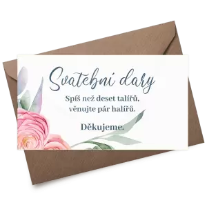 Plexi kartička dary NIKOLA