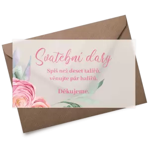 Plexi kartička dary OLIVIE