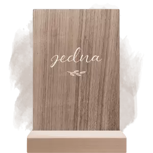 Dřevěné číslo stolu YVONE