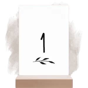 Plexi číslo stolu LENNY