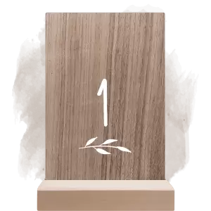 Dřevěné číslo stolu LENNY