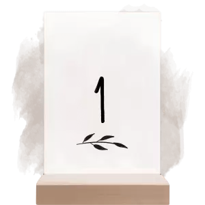 Plexi číslo stolu LENNY