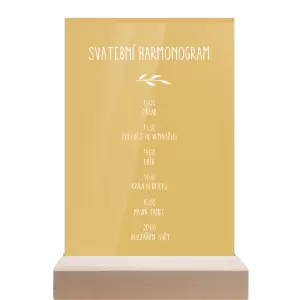 Papírový harmonogram LENNY