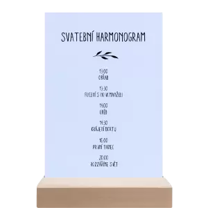 Papírový harmonogram LENNY