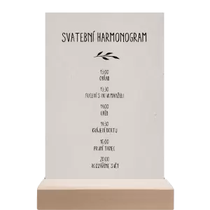 Papírový harmonogram LENNY