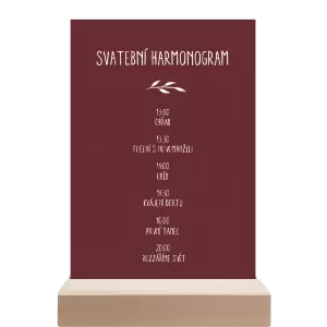 Papírový harmonogram LENNY