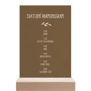 Papírový harmonogram LENNY