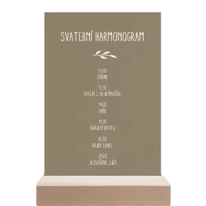 Papírový harmonogram LENNY