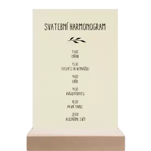 Papírový harmonogram LENNY