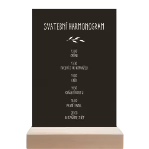 Papírový harmonogram LENNY