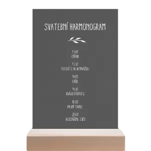 Papírový harmonogram LENNY