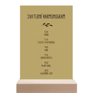 Papírový harmonogram LENNY