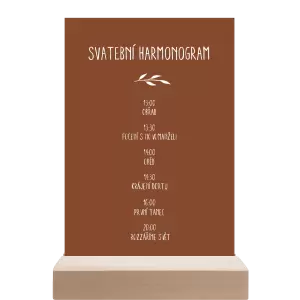 Papírový harmonogram LENNY