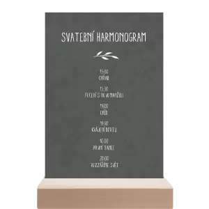 Papírový harmonogram LENNY