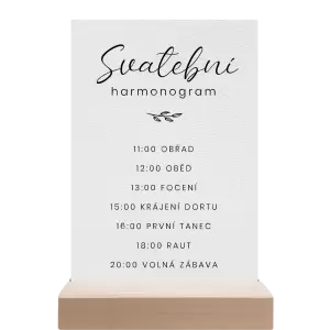 Papírový harmonogram YVONE