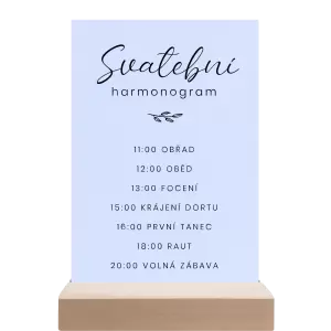 Papírový harmonogram YVONE