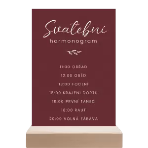 Papírový harmonogram YVONE