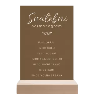 Papírový harmonogram YVONE