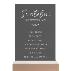 Papírový harmonogram YVONE