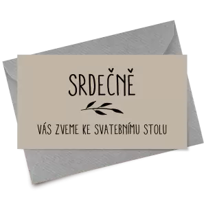 Papírová pozvánka LENNY