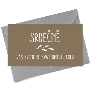 Papírová pozvánka LENNY