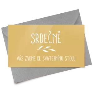 Papírová pozvánka LENNY