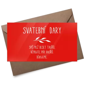 Plexi kartička dary LENNY